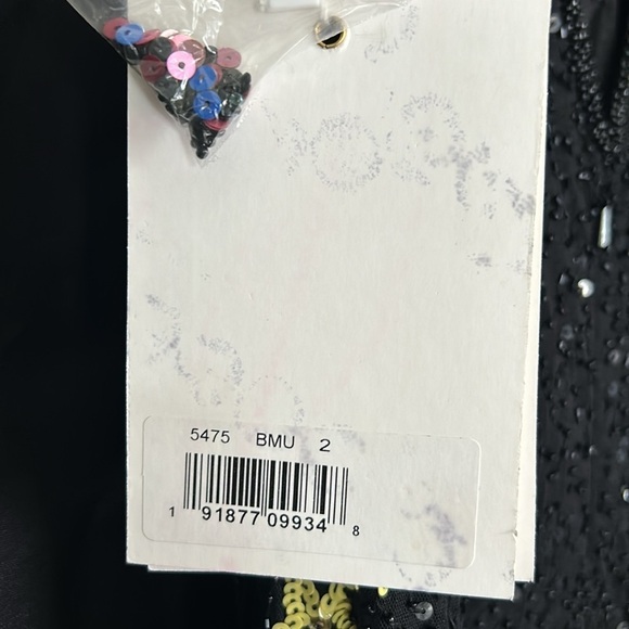 Mac Duggal 5475 NWT Floral Embellished Spaghetti Strap Gown - Picture 8 of 8